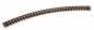 Preview: gebogenes Gleis, R 200 mm, 45°