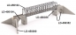 Preview: Wing wall high, single track, 2 pieces