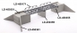 Preview: Wing wall high, double track, 2 pieces