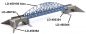 Preview: Long arch bridge 120 mm, single track, blue