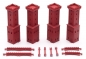 Preview: Bridge towers, 4 pieces, red