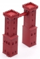 Preview: Bridge towers, 4 pieces, red