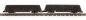 Preview: Set of 2 hopper waggons black