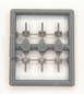 Preview: Plug-in coupling 6 pieces grey