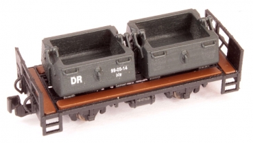 stone bucket car, 2 cars