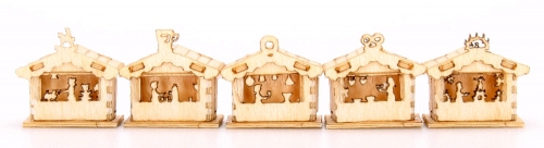 Christmas market house set