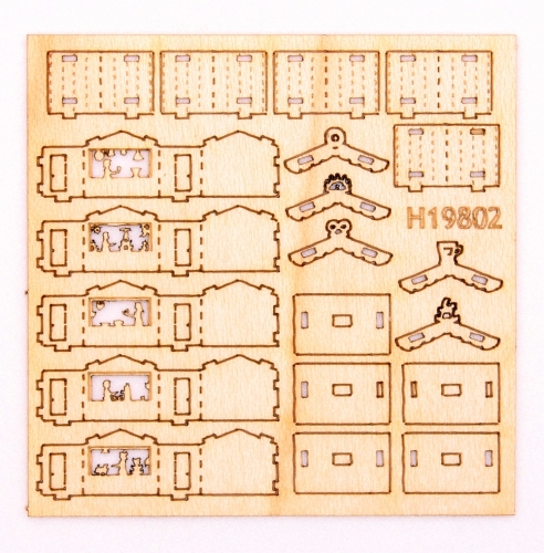 Christmas market house set