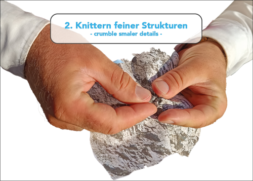 Preview: Knitterfelsen® Kalkstein 03,  Format S (45 x 25,5 cm)