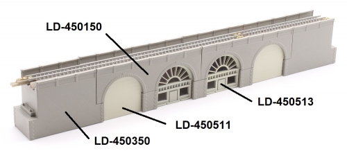 Entrance arcade high, 4 pieces