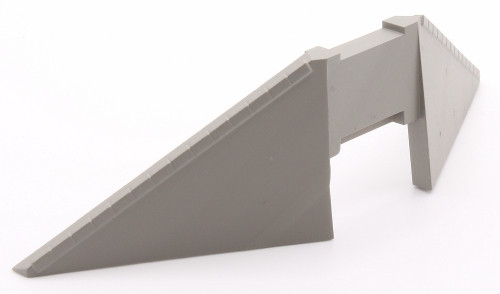 Wing wall high, single track, 2 pieces