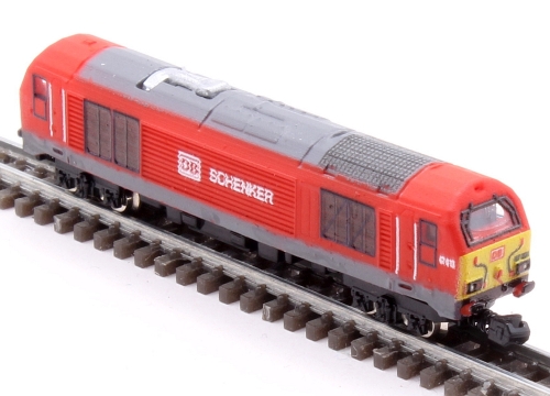 Class 67 loco in Red DB Schenker livery