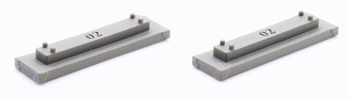 Pfeiler 2 mm zweigleisig, 2 Stück