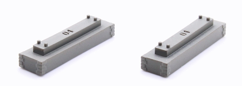 Pfeiler 4 mm zweigleisig, 2 Stück