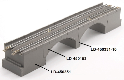 Preview: Viadukt Langbogen 60 mm, zweigleisig