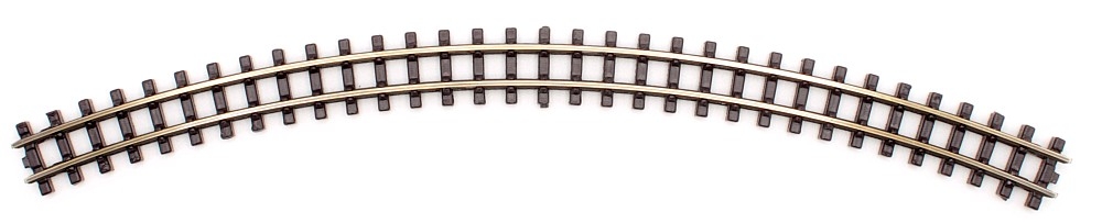 gebogenes Gleis, R 200 mm, 45°