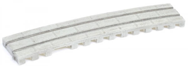 Concrete Track Curved, 2 x 15°, R=300 mm