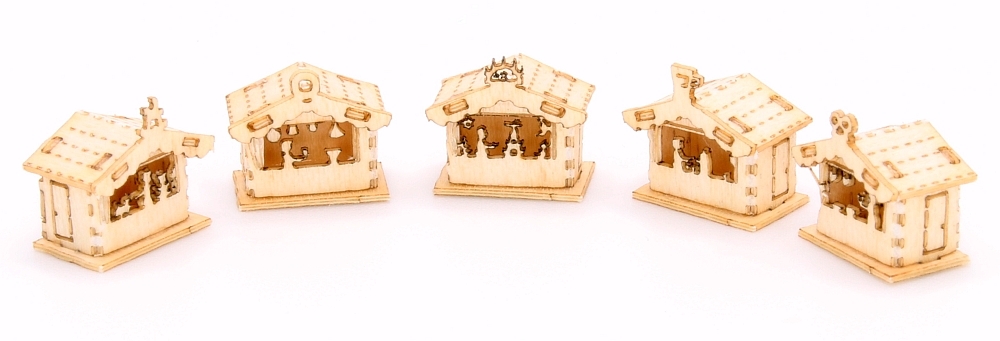 Christmas market house set