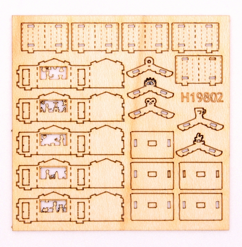 Christmas market house set