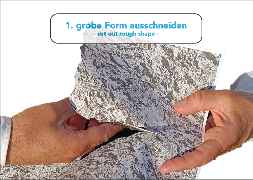 Knitterfelsen® Kalkstein 03,  Format S (45 x 25,5 cm)