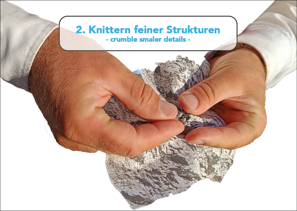 Knitterfelsen® Kalkstein 03,  Format S (45 x 25,5 cm)
