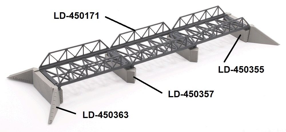 Truss bridge 60 mm, double track