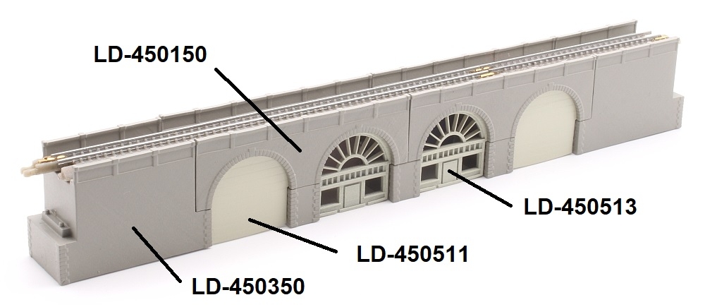 Entrance arcade high, 4 pieces