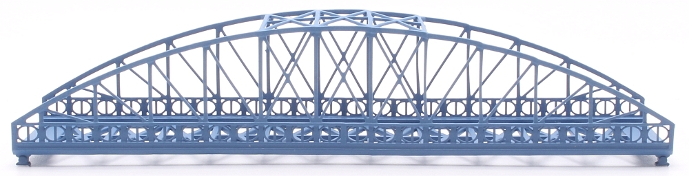Long arch bridge 120 mm, double track, blue