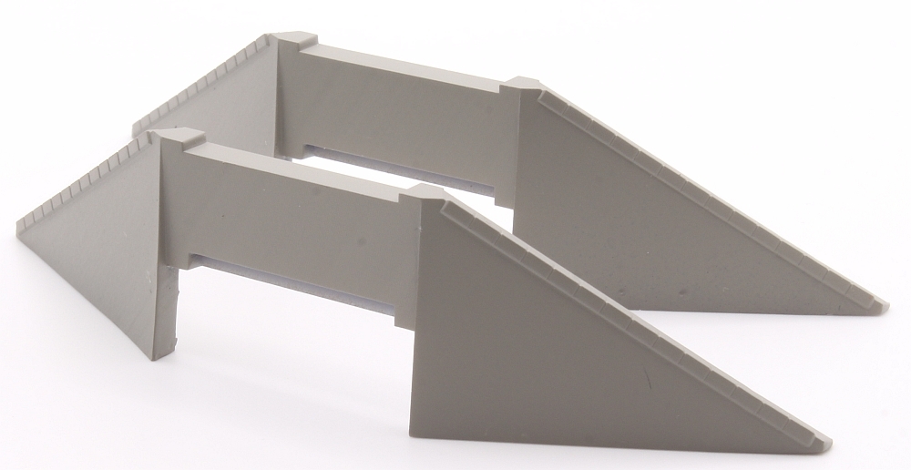 Wing wall high, double track, 2 pieces