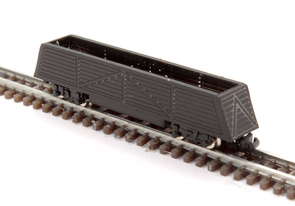 Set of 2 hopper waggons black