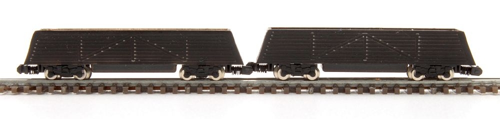 Set of 2 hopper waggons black