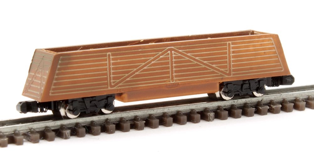 2 open wagons brown
