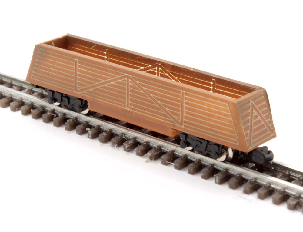 2 open wagons brown