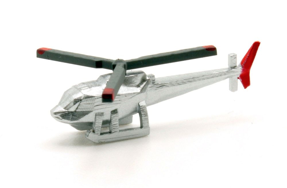 small plane and helicopter