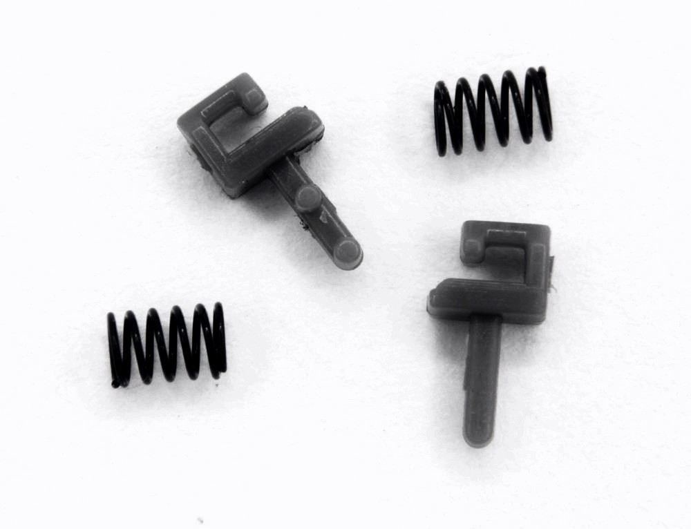 Kupplungen mit Federn (4,5 mm, schwarz)