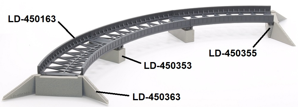 Iron plate bridge R145-R157, double track