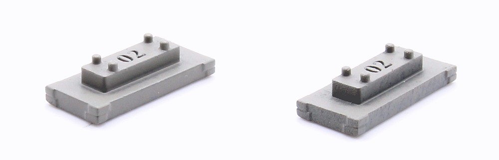 Pfeiler 2 mm eingleisig, 2 Stück
