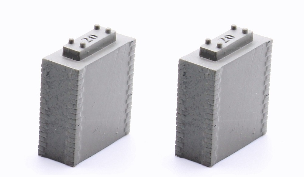 Pfeiler 20 mm eingleisig, 2 Stück