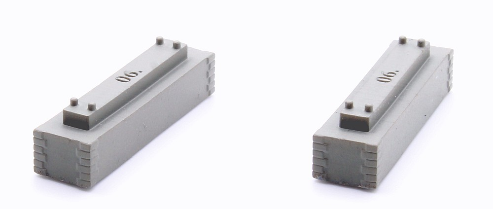 Pfeiler 6 mm zweigleisig, 2 Stück