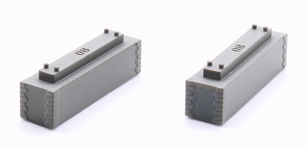 Pfeiler 8 mm zweigleisig, 2 Stück