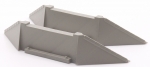 Wing wall low, double track, 2 pieces